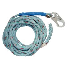 FallTech 50' Copolymer Rope with 1 Snap Hook and Braid‑End