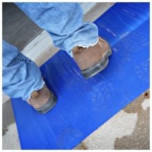 Trimaco Dirt Trapper™ Ultra Sticky Mat, 24" x 36", Blue, 30 Sheets