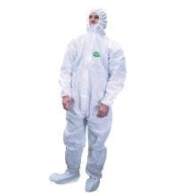 ProGard Coverall with Hood and Boots (Barrier to water‑based liquids and light chemical splash) (25 PK)