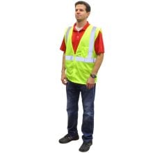 Liberty High Visibility Lime Color Class 2 Safety Vest