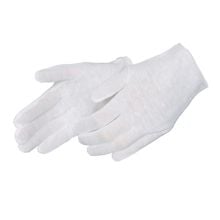 Lightweight Ladies White Cotton Inspection Gloves (6 PR)