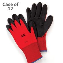 NorthFlex Red Foamed PVC Palm Coated Gloves, Large (12 PR)