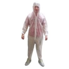 Polypropylene Coveralls with Hood and Boots, 1 oz