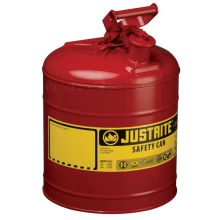 Justrite Type 1 5‑Gallon Safety Can, Red