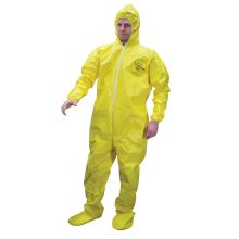 DuPont™ Tychem® 2000 (Formerly QC) Chemical Protective Coveralls, Yellow (12 PK)