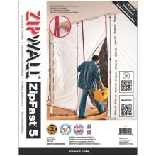 ZipWall® ZipFast™ Reusable Barrier Panels, 5 Foot Panel