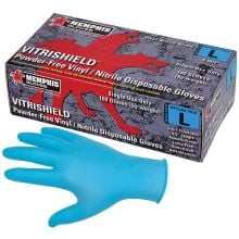 MCR Safety VitriShield™, Nitrile/Vinyl Blend Gloves, 4 mil, Powder Free, Blue