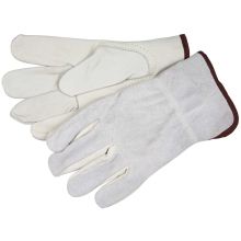 MCR Safety CV Grade Cow Grain Palm with Split Leather Back Glove