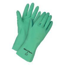 MCR Safety Nitri‑Chem® Unlined Nitrile Gloves, 15 mil, Green