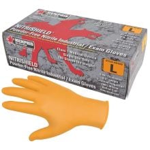 MCR Safety Nitri‑Med, Medical Grade Nitrile Gloves, 4 mil Orange