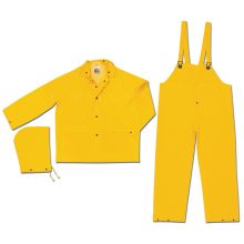 MCR Safety Industry Grade, PVC/Polyester Suit, 3 Piece, Yellow