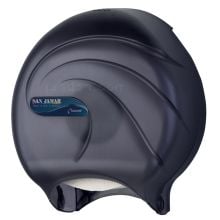 San Jamar® Oceans® Toilet Tissue Dispenser, Single Jumbo Roll, Black