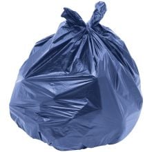 Unitex® Trash Liners, Low Density, Heavy Duty, 55 Gallons, 45" x 51", 1.2 mil, Blue (100 PK)