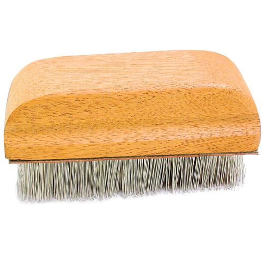 Wooden Velvet Brush - Fine-Combed Aluminum Bristles