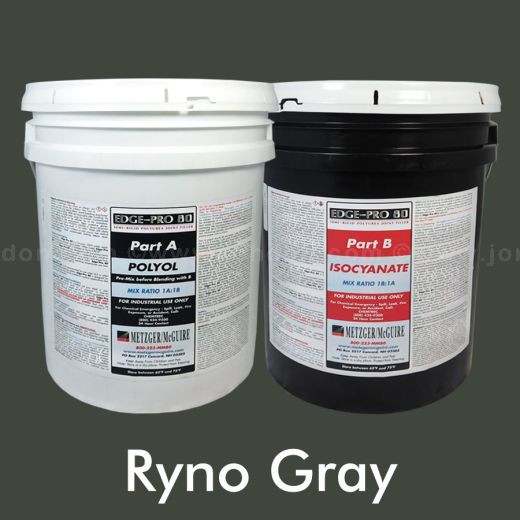 Metzger/McGuire Edge-Pro 80, Ryno Gray, 10 Gallon Kit (5 GL Part A, 5 ...