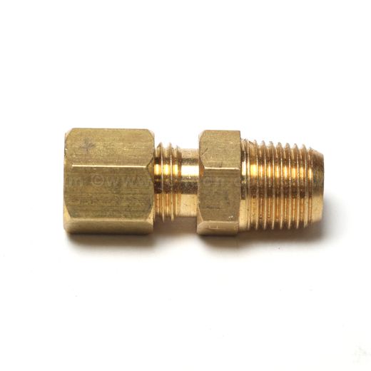 Compression Fitting Fit 1/8 3/16 1/4 3/8 5/16 1/2 5/8 3/4 Tube O.D  Straight Equal Hex Reducer Brass Pipe Connector