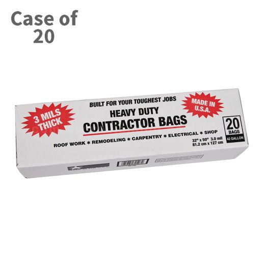 Rough Stuff Contractor Bags - 3 Mil thick 20 count 42 Gallons