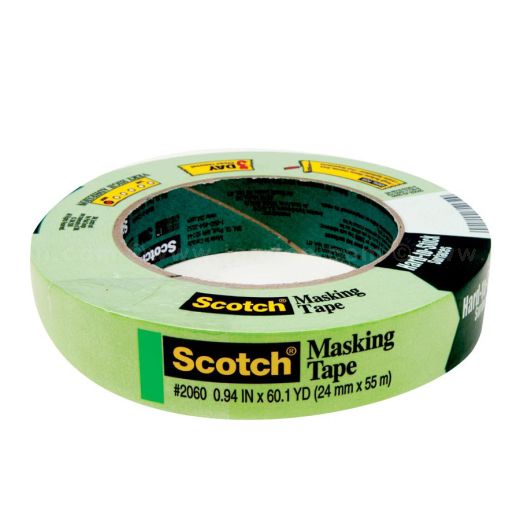 3M Green Masking Tape (2060-24A) - 1 x 60 Yards