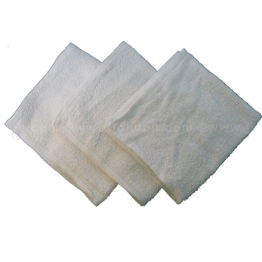 Unitex® Bar Mop Towels, White, 25 lbs