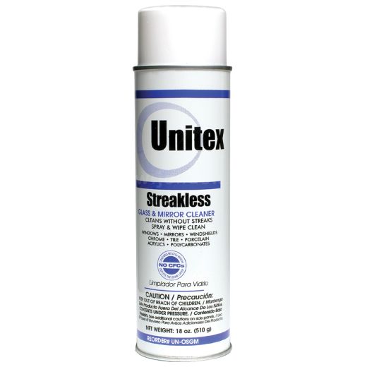 Unitex Streakless Glass Cleaner, 18oz (12 pk), Size: One Size