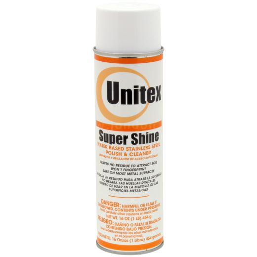 Unitex® Water‑Based Stainless Steel Cleaner and Polish, 16 oz