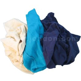 Zoro Select G342050PC Recycled Cotton T-Shirt Cloth Rag 50 lb. Varies Sizes, Assorted